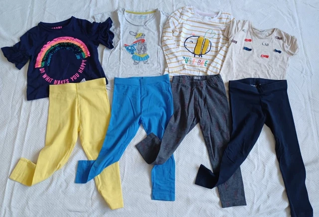 Girls clothes bundle leggings tops Mini Boden NEXT ZARA M&S age 3-4  years 