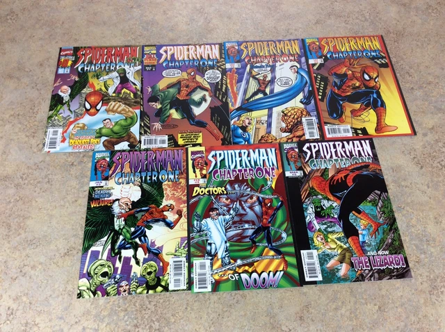 Spider-Man Chapter One #0,1,2,2,3,4,5 Lot Of 7 Nm 1999 Marvel