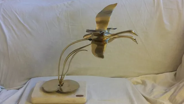 Bijan Brass Sculpture Flying Geese