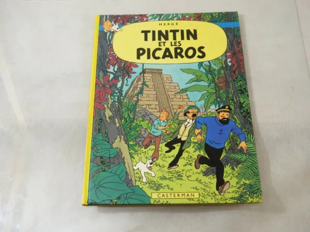 BD Tintin Tintin et les Picaros Hergé édition C1-1975/76 EO dos carré