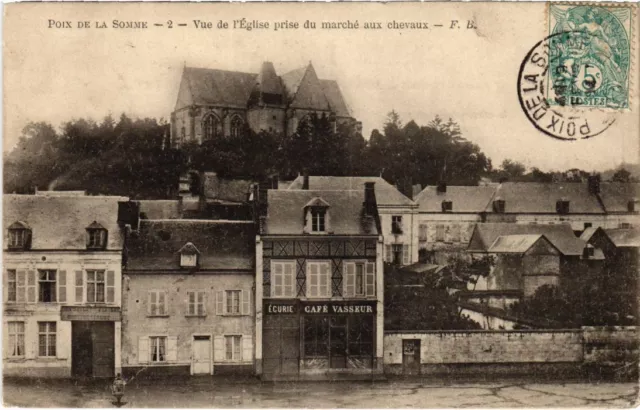 CPA POIX-de-PICARDIE View of the Church taken from the March to the Horses (1292377)