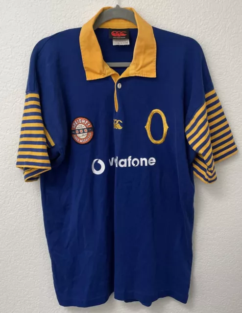 Otago Canterbury New Zealand Speights RARE vintage Rugby Shirt Size L