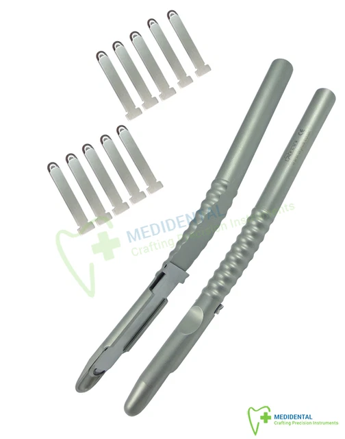 DENTAL IMPLANT CURVED Bone Scraper Harvester Bone Grafting Instruments ...