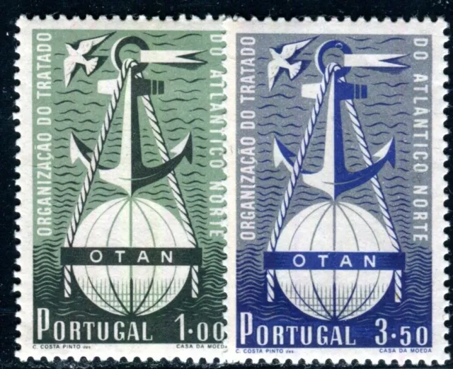 Portugal 1952 778-779 * Tadellos Schöner Satz Nato (09991