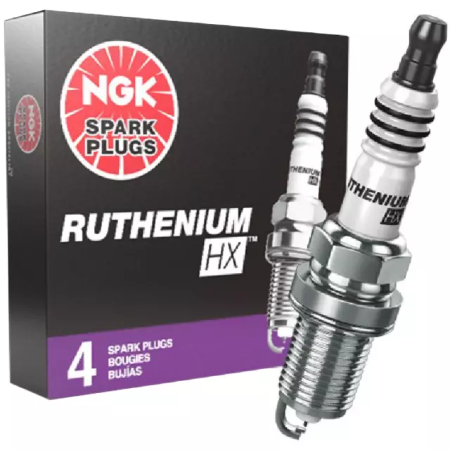 4 x NGK Ruthenium HX for 4G18 4G93 4G94 1.6L 1.8L 2.0L QA ZR 2.0L I4  Iridium+