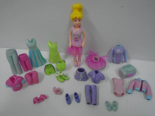 POLLY POCKET DOLL Dance World Fashion Pack Ballet Slippers Leg