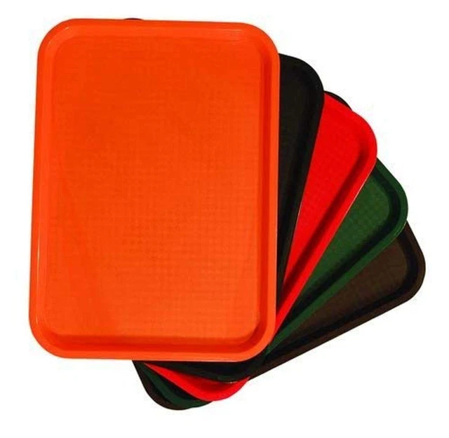 FFT-1418GR Fast Food Tray Green, 14 X 18 In, Polypropylene (Recyclable Plastic)