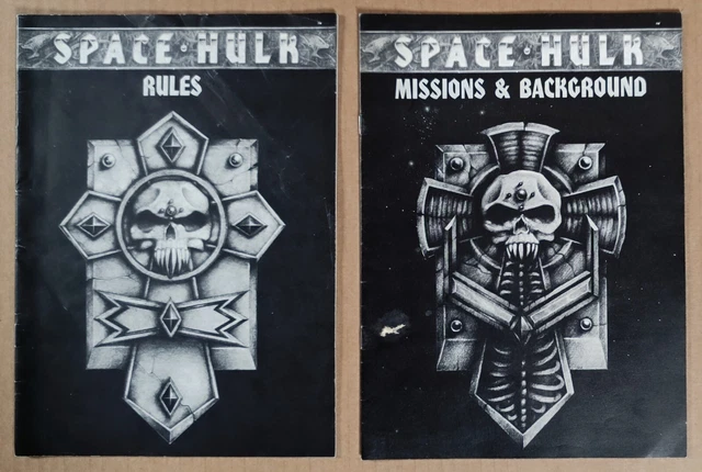 2 LIVRETS RULES et MISSIONS & BACKGROUND SPACE HULK JEU DE PLATEAU