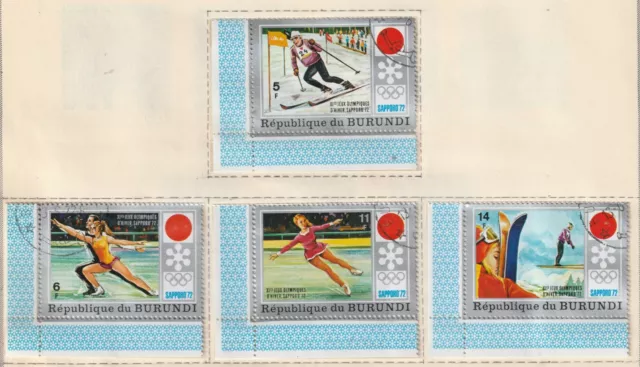 Burundi Lot 5 - Postage: (Stamp details below) 2022 Scott Catalog Value $35.00