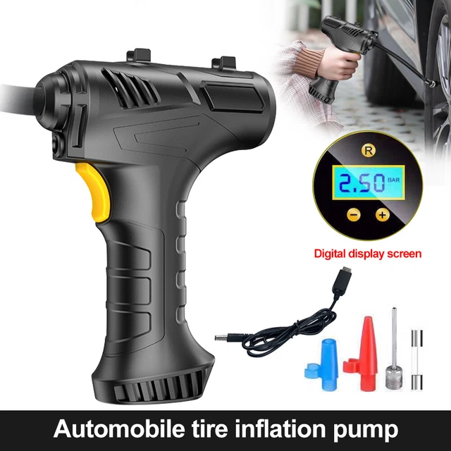 Inflador automático de bomba de neumáticos digital LCD para automóvil compresor de aire inalámbrico de mano EE. UU.