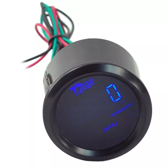 52mm Drehzahlmesser LED Digitale Tachometer RPM Instrument Zusatz Instrumente