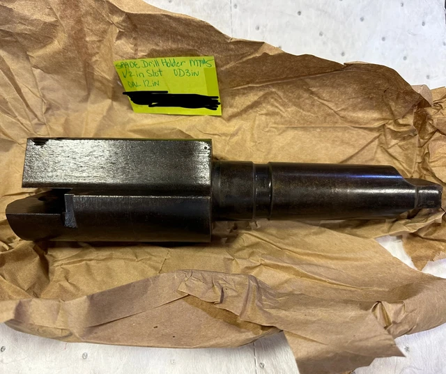 Spade Drill Holder Mt #5 - ½ In. Slot, Od 3 In., Oal 12 In.