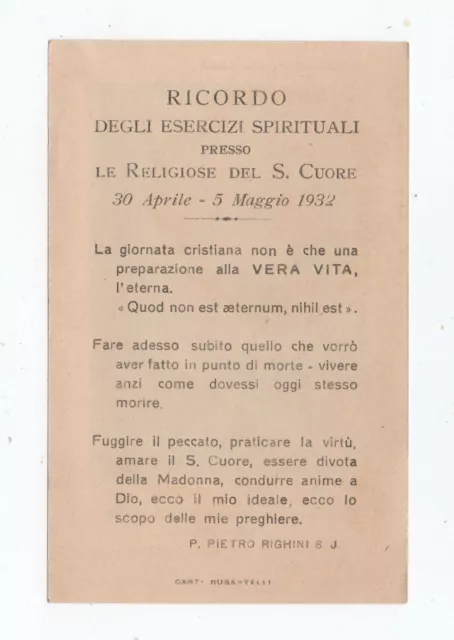 Santino Holy Card Image Pieuse Estampa La Sainte Vierge Et L'enfant Jesus 1932 2