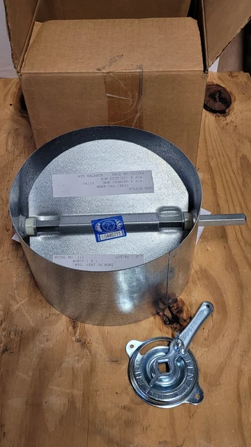 New Duro-dyne No. 112 8" HVAC Air Balance Damper 2D1-RW