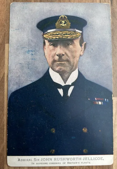 WW1 Patriotic Postcard. Admiral Sir John Jellicoe. 🇬🇧