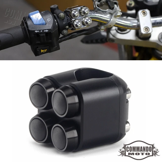 Motorcycle 7/8" Handlebar Momentary Switch For Harley Cafe Racer Bobber Chopper