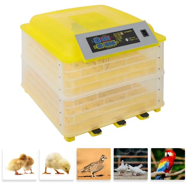 96 Digital Egg Incubator Hatcher Automatic Egg Turning Temperature Control Set