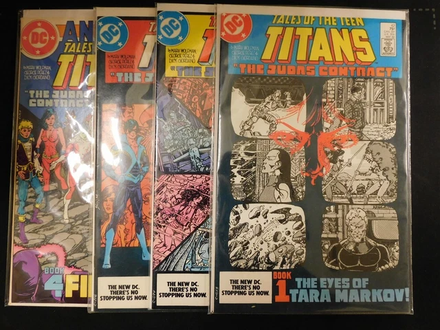 Tales Of The Teen Titans Judas Contract 42 43 44 Annual 3 Dc Comic Set 1984 Vf-