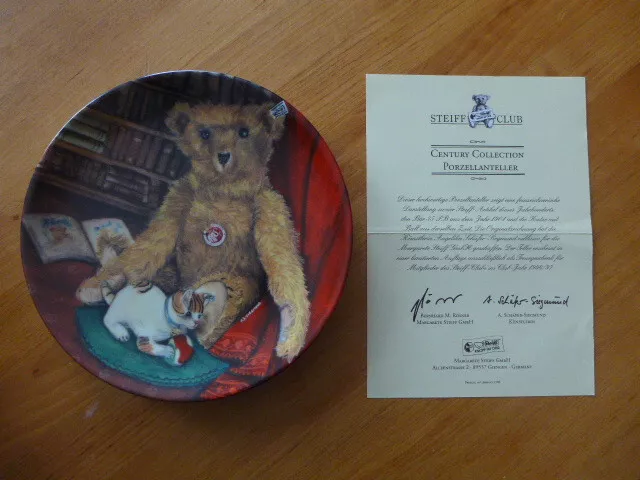 Steiff Club "Century Collection Porzellanteller" aus dem Jahr 1996/97