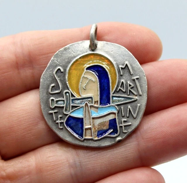 Médaille Porte-monnaie Ancienne – Argent Massif Et émail, Denton & Down, 1929, Aviron