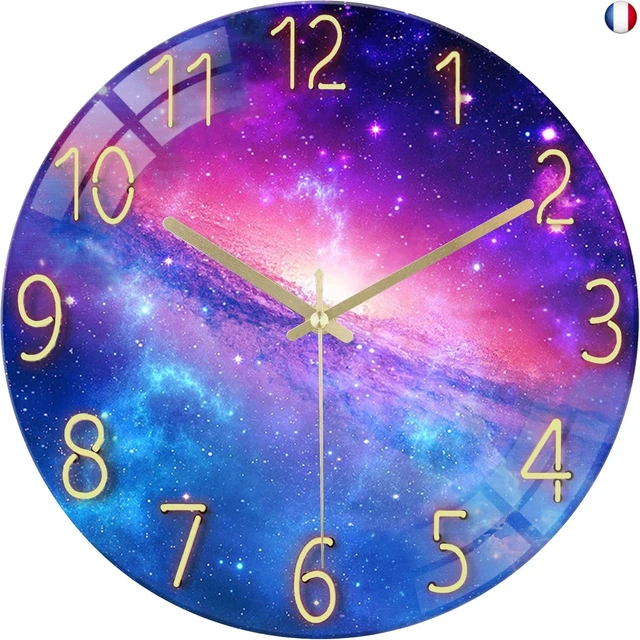 Horloge Murale Lumineuse 30 Cm – Cadran Fluorescent, Silencieuse – Design Moderne Pour Salon, Chambre, Bureau - 6