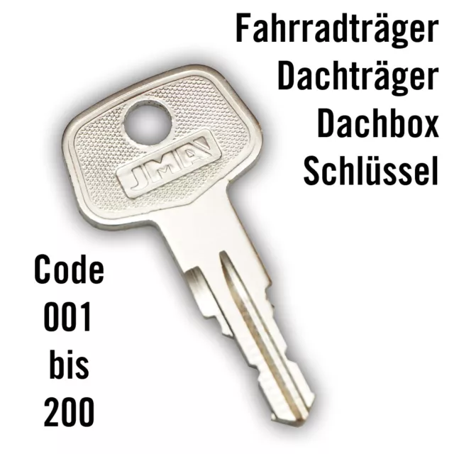 Ersatzschlüssel Schlüssel passend für Atera Dachbox Fahrradträger etc. 001-200