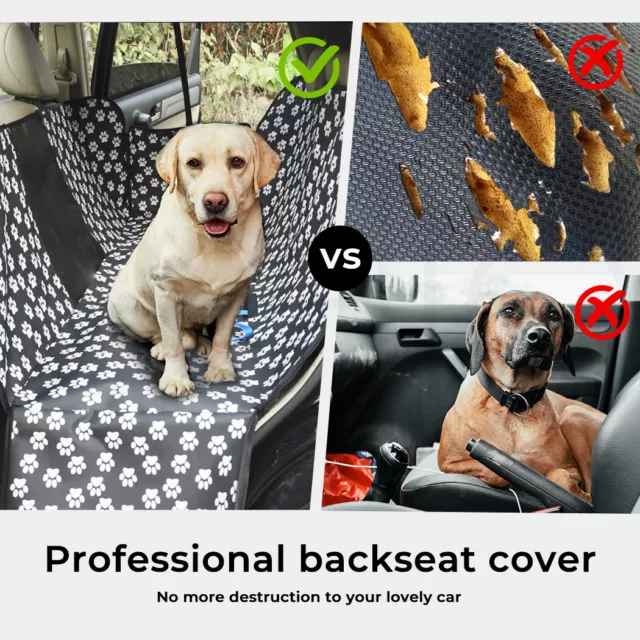 Car Rear Seat Cover Pet Back Nonslip Dog  Auto Protector Waterproof Hammock 2