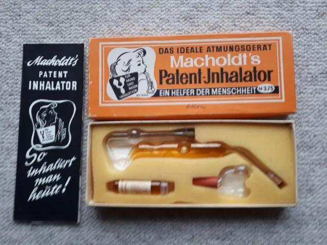 Macholdt‘s Patent Inhalator OVP DDR Atmungsgerät 70er Jahre Bedienungsanleitung 