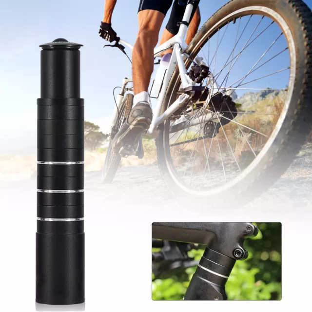 Bike Fork Stem Extender Bicycle Handlebar Riser Adapter MTB Bike Bicycle AU NEW