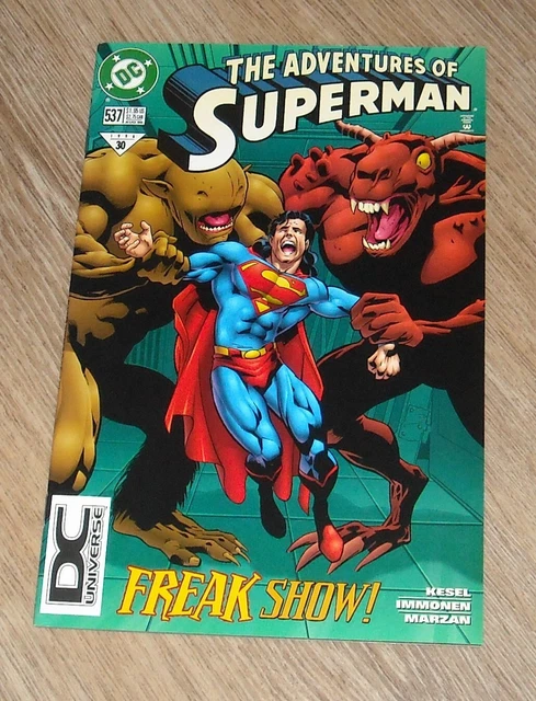 ADVENTURES of SUPERMAN # 537 August 1996 DC UNIVERSE LOGO VARIANT FREAK SHOW