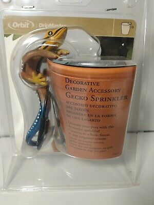 Orbit DripMaster Decorative Garden Gecko Sprinkler Pot Hanger Water New