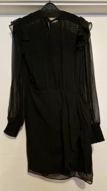 Robe en soie The Kooples noir taille 2