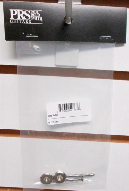 Paul Reed Smith PRS Guitar Nickel Strap Button Set Of 2 New Original Parts Scre Paul Reed Smith PRS Guitar Nickel Strap Button Set Of 2 New Original Parts Scre