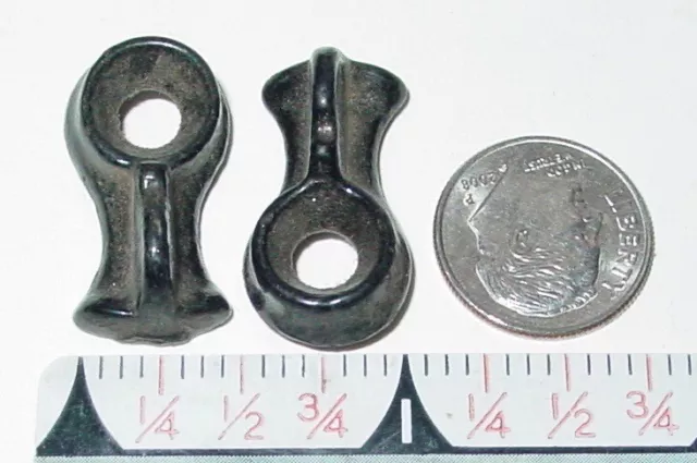 2 Thumb Latch Lock Half Bow Button Turns Cabinet Jelly Cupboard Pie Safe 1" NOS