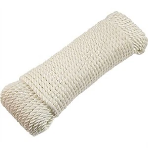 Cuerda de anclaje, doble diamante trenzada, blanca, 3/8 pulgadas. x 100 pies -642301