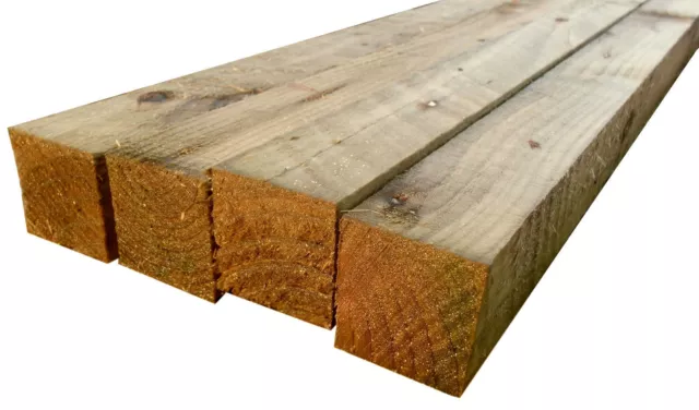 Treated Timber Fence Rails 3.6M 50mm x 50mm Fence Rails 12ft Timber Battens