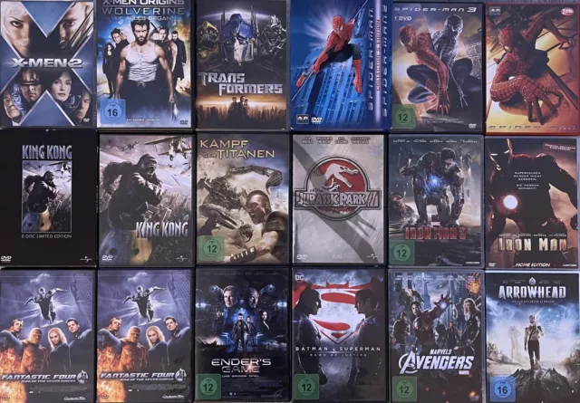 Superhelden, DC, Marvel, Science-Fiction, Fantasy, Blockbuster DVD Auswahl