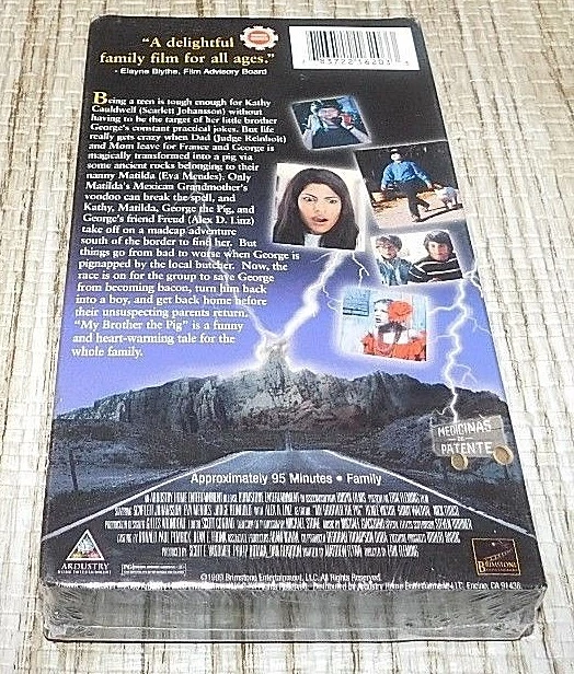 MY BROTHER THE Pig VHS Scarlett Johansson Eva Mendes Judge Reinhold ...