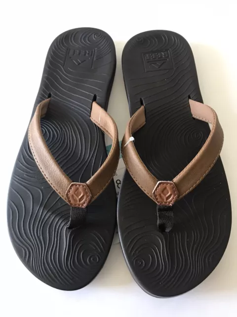 Women's Reef Brown/Tobacco  Zen Love Flip Flop Beach/Pool Sandals Size 8 Nwt