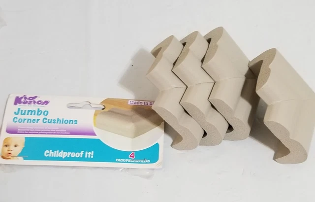 Paquete de 4 cojines de esquina KidKusion Jumbo beige