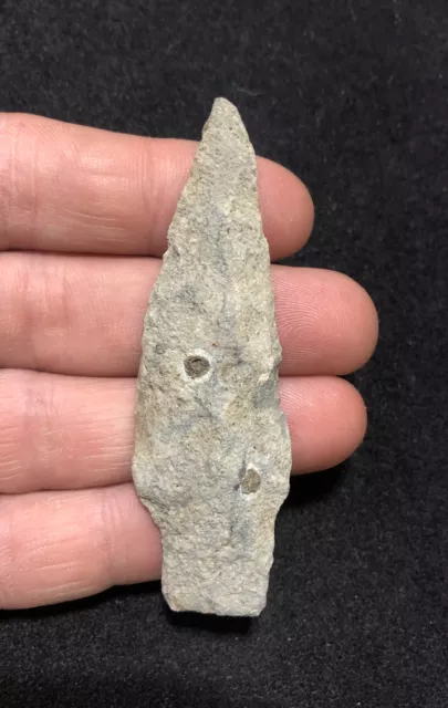 SUPER 3 1/8 ARGILLITE BARE ISLAND- PA Indian Artifact-NY Arrowhead-BURLINGTON NJ