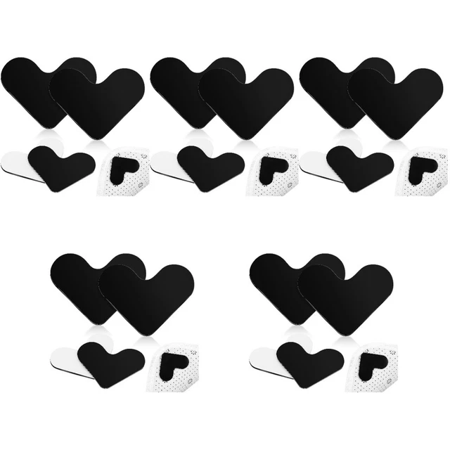 20 piezas pinzas de alfombra almohadillas en forma de corazón alfombras cintas de alfombra pegatinas para madera dura
