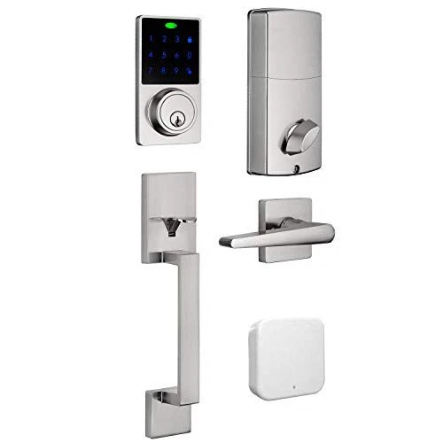 KS HARDWARE Electronic Deadbolt Smart Doorlock for Satin Nickel Finish