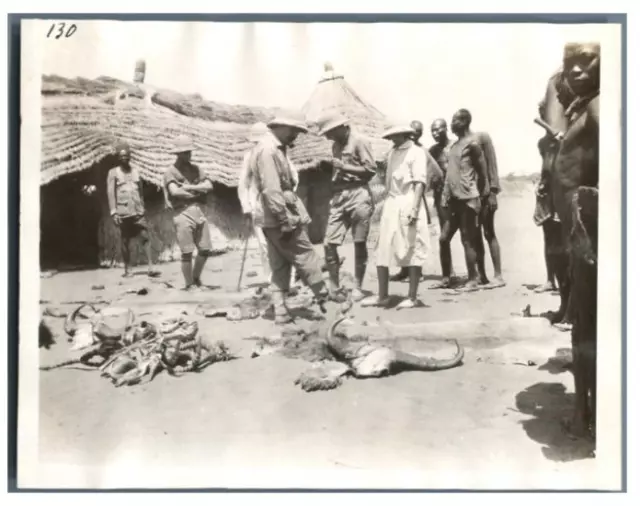 Chad, N&#039;Djoko, Vintage Silver Print Hunting Trophies Photo Series