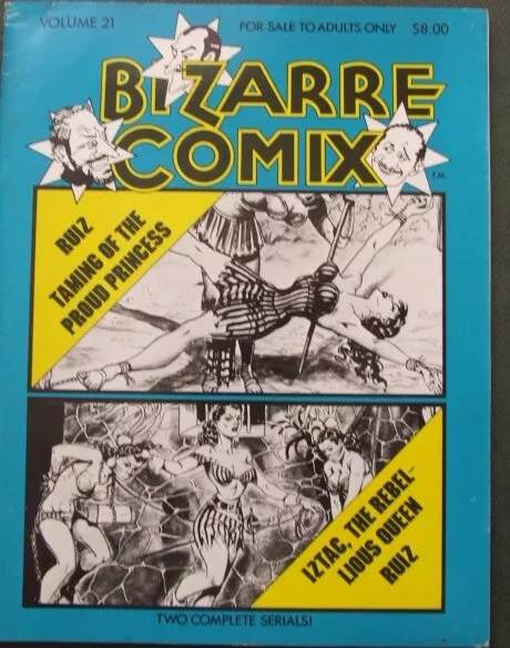 "Bizarre Comix Vol 21" Two Fetish Cartoon Serials by Adolfo Marino Ruiz.