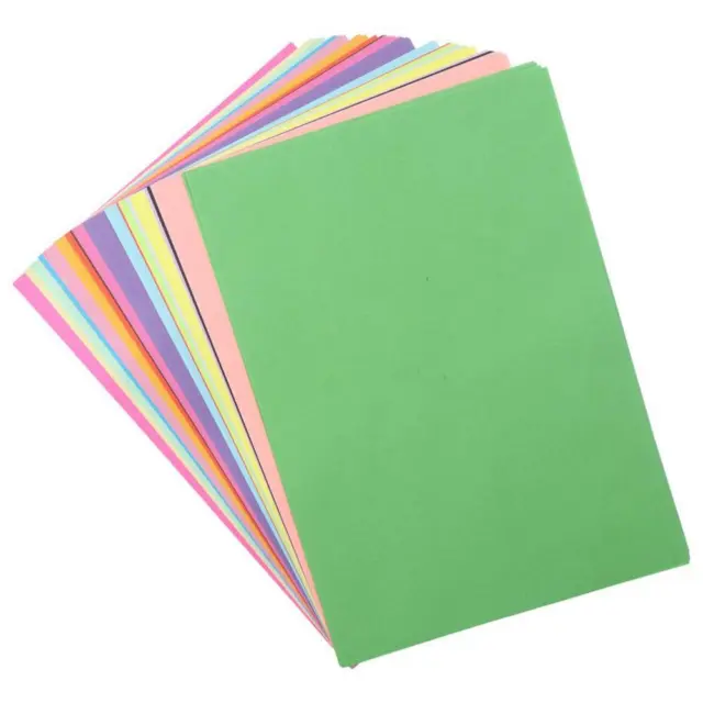 Lot de 100 feuilles de papier coloré A4 230 g/m² 20 couleurs assorties  origami artisanal pour travaux manuels et décoration, croquis et découpe/ papier imprimante (297 x 210 mm) : : Cuisine et Maison