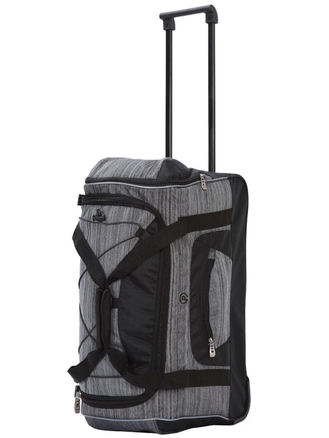 Rolling Duffel Bag Suitcase Spinner Travel Upright W/ Telescopic Handle 25" New