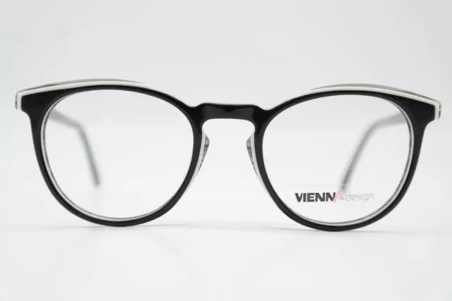 Gafas VIENNA design UN731 Negro Blanco Gris Ovalado Montura de Lentes Nuevo