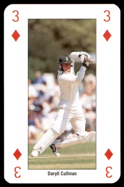 Cricket World Cup 99 (Playing Card) 3 of Diamonds Daryll Cullinan (South Africa)