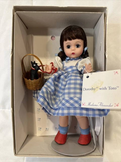 NIB Vintage Madame Alexander Doll Wizard of Oz Series 8" DOROTHY w/ TOTO 13200